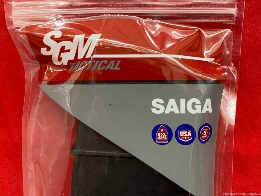 SGM Tactical Saiga 410 Gauge 15-Round Polymer Black Magazine-img-1