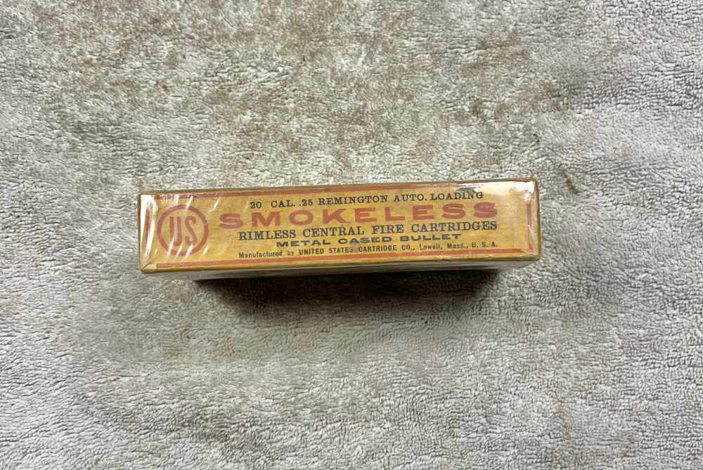 Vintage box .25 Remington United Cartridge Co. full box-img-2