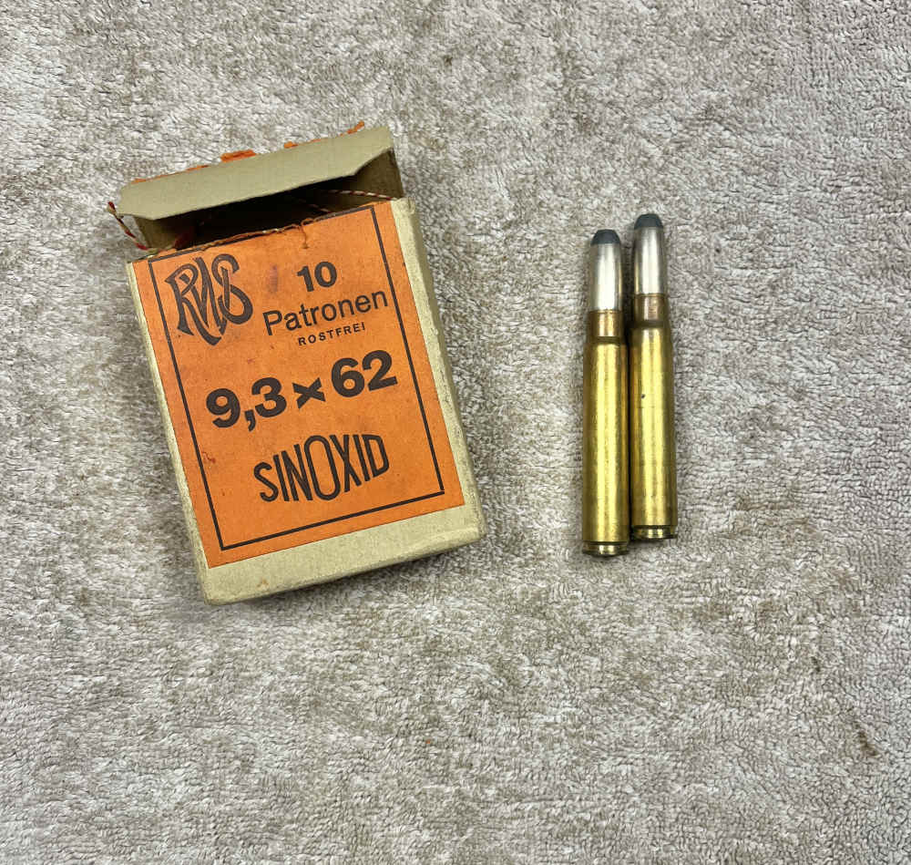 Vintage Box RWS 9.3 x 62 Sinoxid Ammo full box-img-8