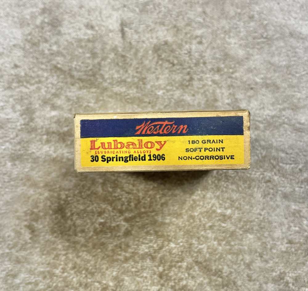 Vintage .30-06 Western Full Box Lubaloy-img-4