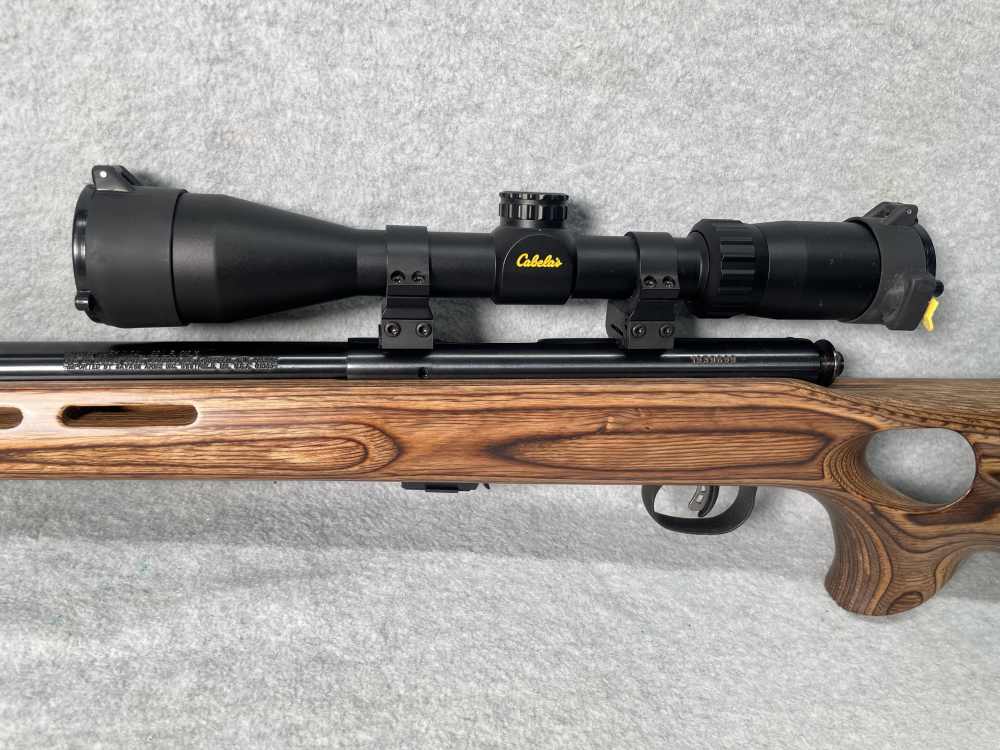 SAVAGE MARK II BTV Bolt Action Rifle .22 LR 22 MKII Blue 21” Laminate SCOPE-img-5