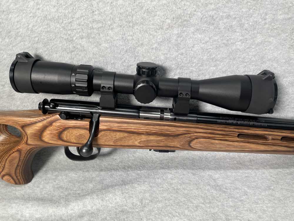 SAVAGE MARK II BTV Bolt Action Rifle .22 LR 22 MKII Blue 21” Laminate SCOPE-img-4