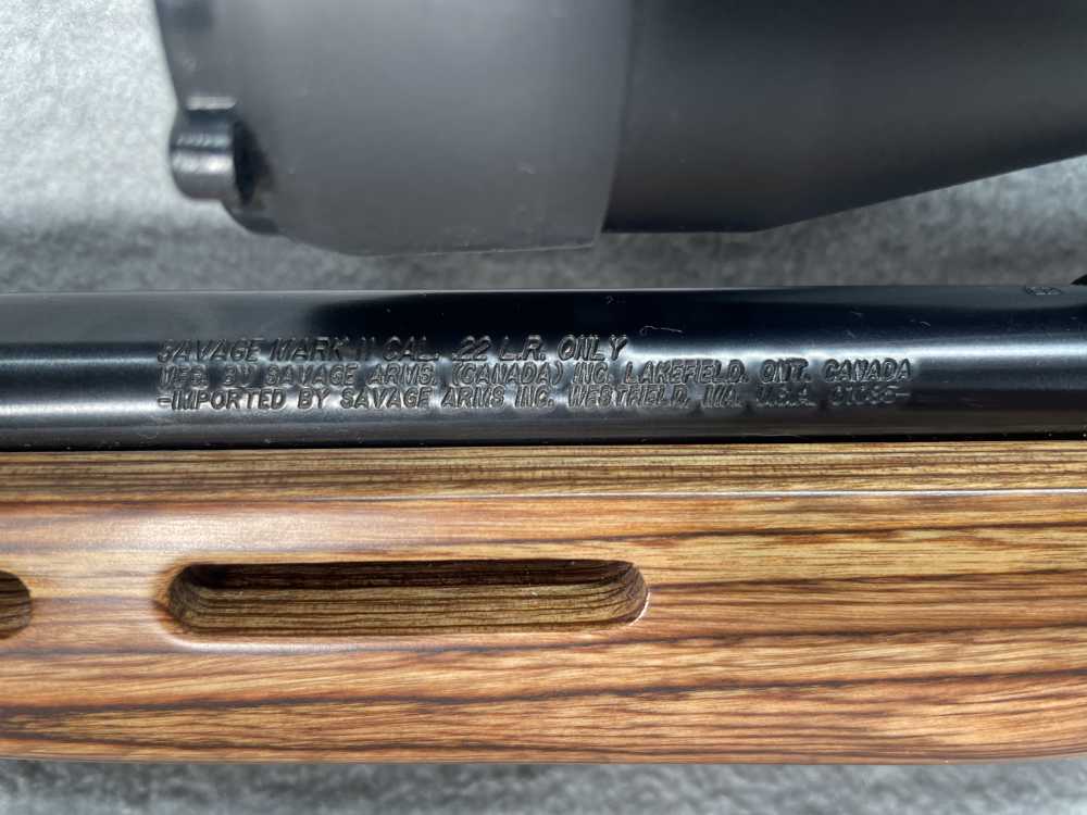SAVAGE MARK II BTV Bolt Action Rifle .22 LR 22 MKII Blue 21” Laminate SCOPE-img-8