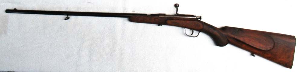 H Burgsmuller 22 Cal, Single Shot, Bolt Action, 23 3/8 barrel Very Good Con-img-1