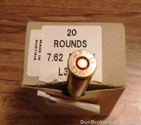 7.62 BLANK L31A1 20 RD PER BOX MADE IN AUSTRIA-img-2