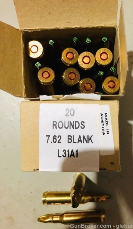 7.62 BLANK L31A1 20 RD PER BOX MADE IN AUSTRIA-img-7