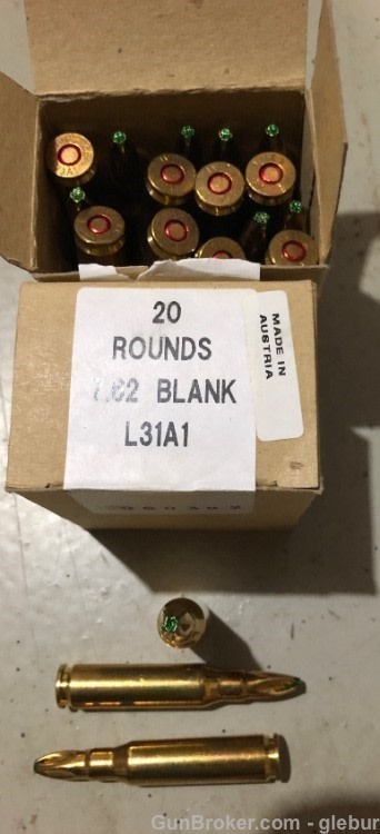 7.62 BLANK L31A1 20 RD PER BOX MADE IN AUSTRIA-img-6