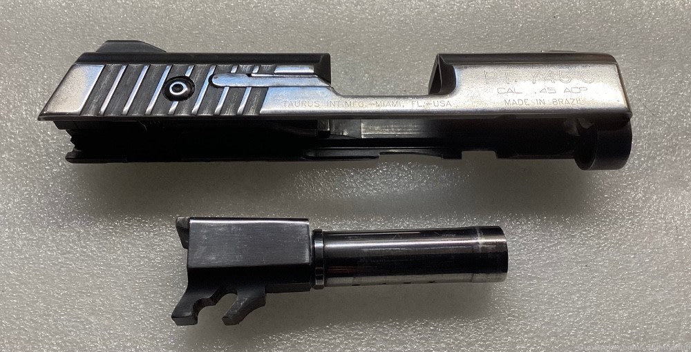 TAURUS MILLENNIUM PRO 45ACP ,PT745C, SLIDE & BARREL SET -img-0