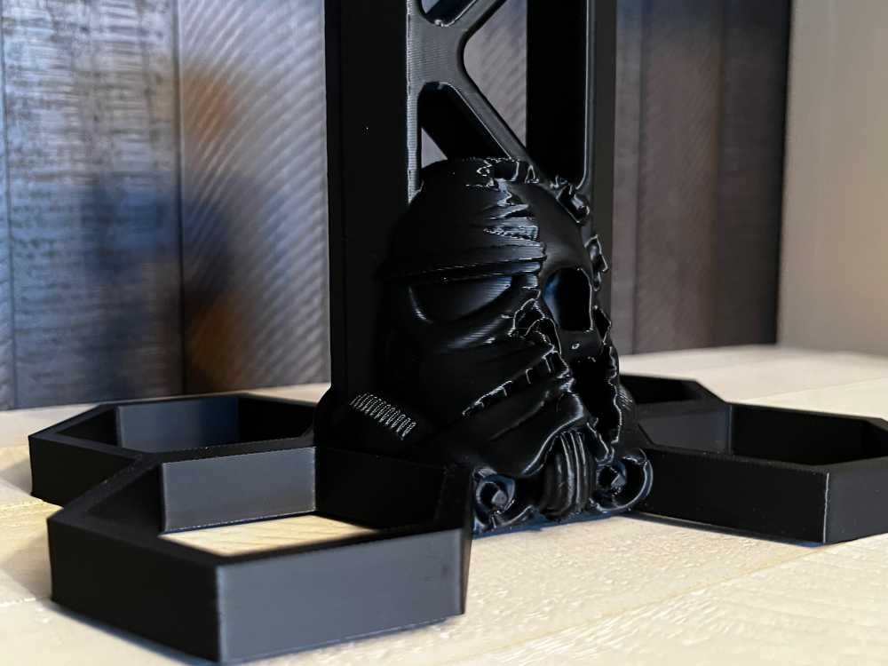 Stormtrooper Skull AR15 Stand 3D Printed Broken Mask Display Tactical-img-0