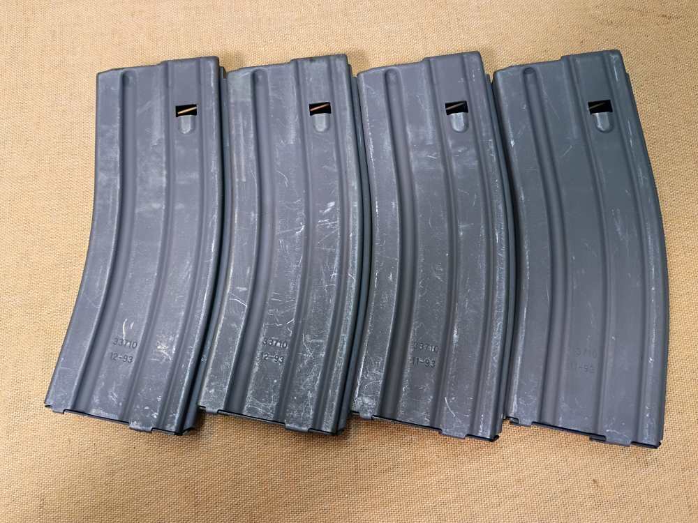 4 NOS preban date coded Colt AR15 M16 30rd magazines 5.56/223 pre ban MA OK-img-0