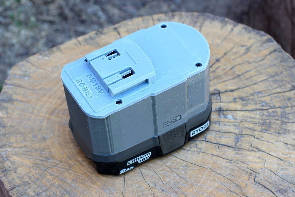 DIY Adapter (Mark I) for Ryobi ONE+ Battery to Drill Master 18V Power Tool-img-10
