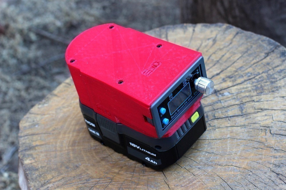 DIY Project Box (2" Tall) for ZK-4KX Power Supply & Ryobi 18V ONE+ Battery-img-0