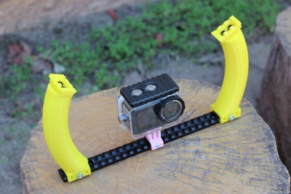 ActionCam CurvyGrip Handle - Turn Picatinny Rail into Underwater Diving Rig-img-5