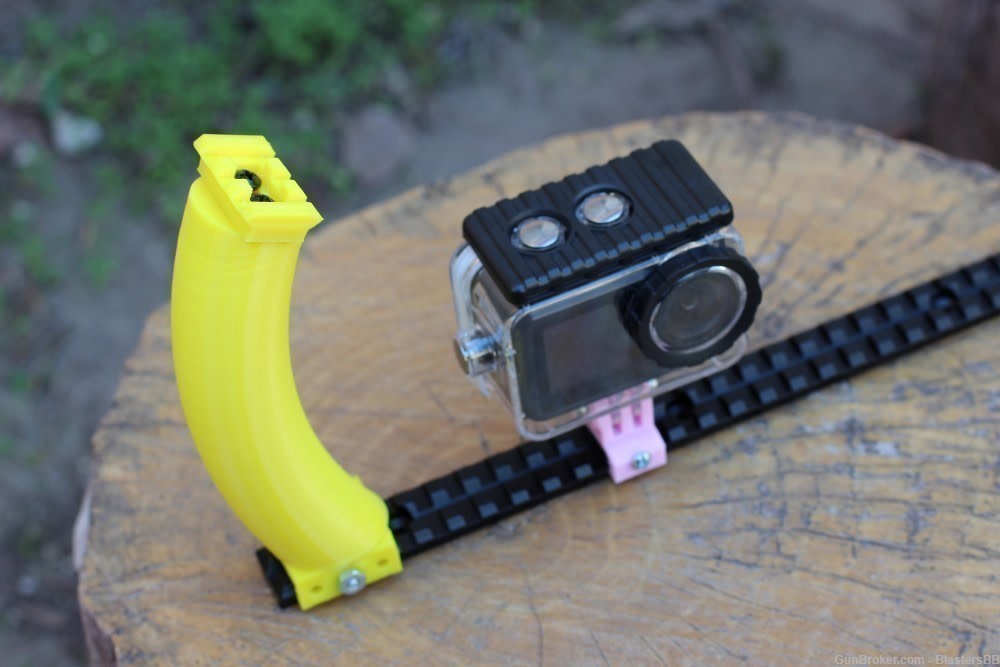 ActionCam CurvyGrip Handle - Turn Picatinny Rail into Underwater Diving Rig-img-0