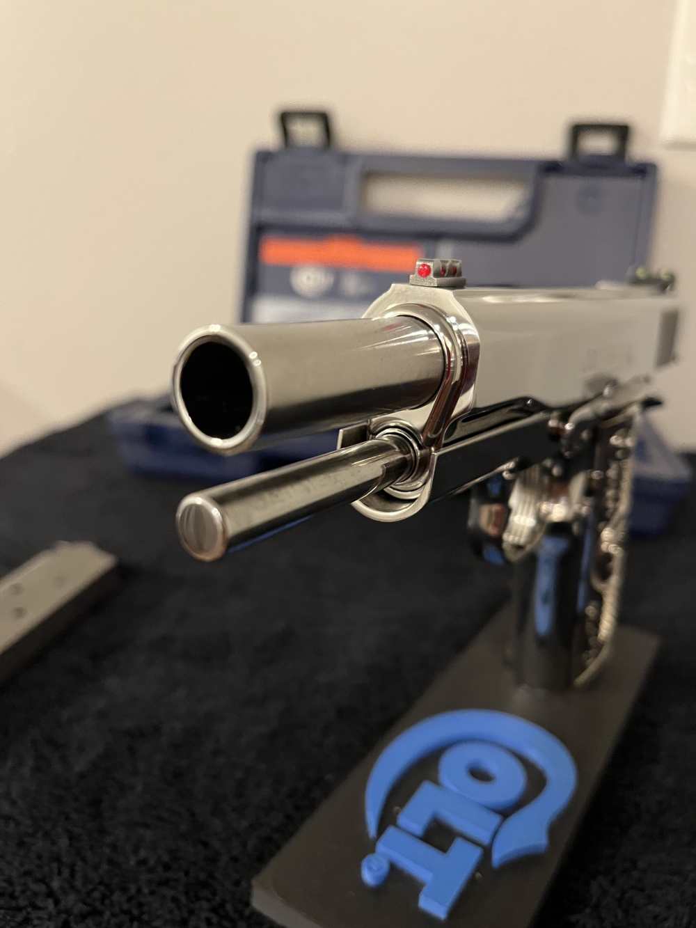 Colt 1911 Series 80 .45acp Breathtaking bright stainless! -img-8