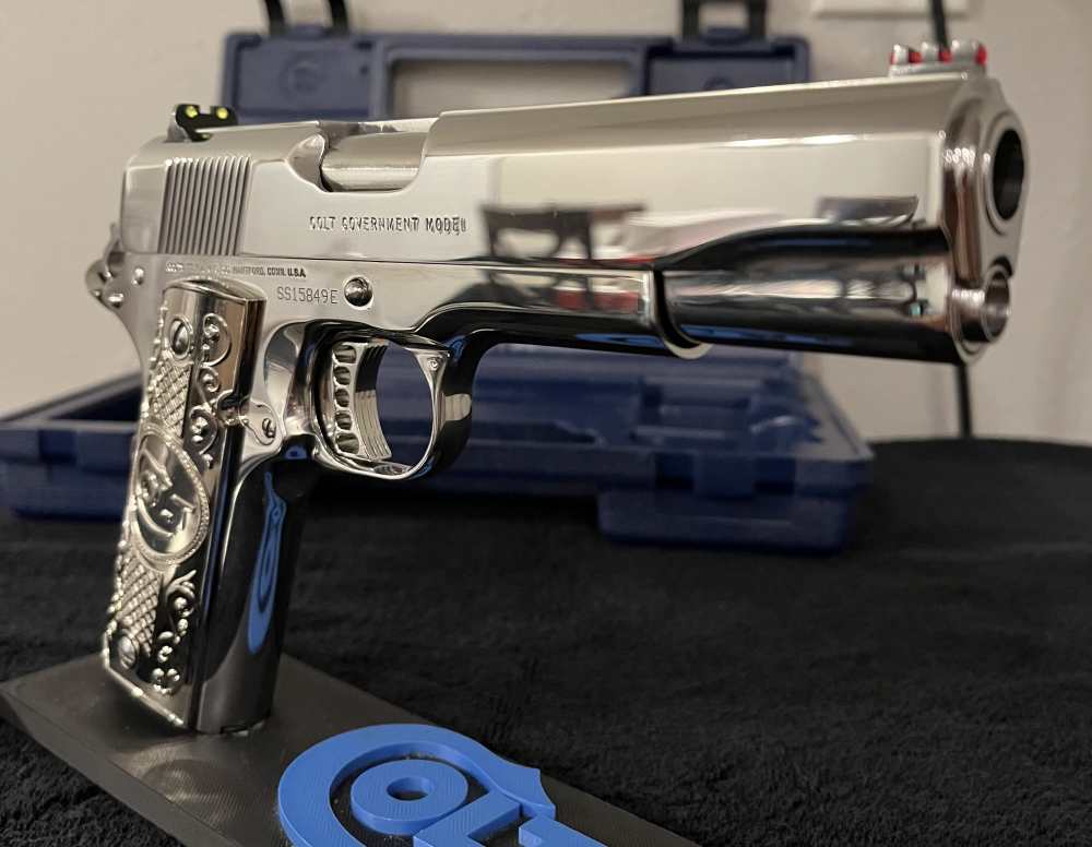 Colt 1911 Series 80 .45acp Breathtaking bright stainless! -img-22