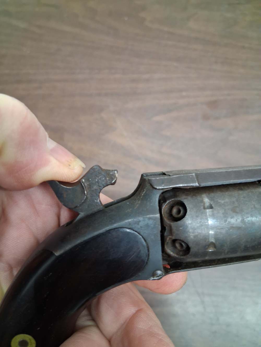 JAMES WARNER 1st MODEL PERCUSSION POCKET REVOLVER 28cal made 1857-1860 -img-19