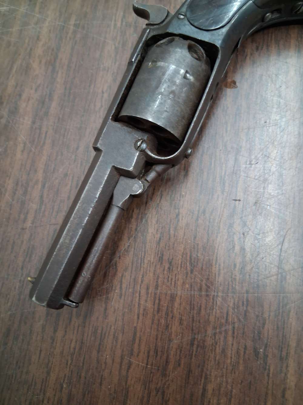 JAMES WARNER 1st MODEL PERCUSSION POCKET REVOLVER 28cal made 1857-1860 -img-3