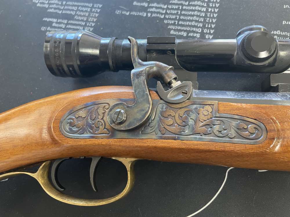 Investarm Italian Percussion Muzzleloader .50 Cal 28" Octagonal Bbl & Scope-img-5