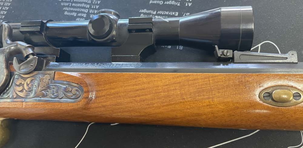 Investarm Italian Percussion Muzzleloader .50 Cal 28" Octagonal Bbl & Scope-img-6