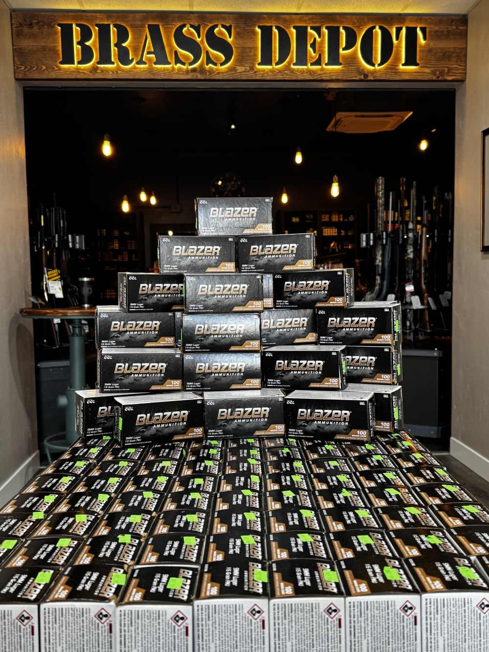 1000 rounds (10 boxes) CCI 52001BB Blazer 9mmLuger 115gr 100 Per Box-img-0