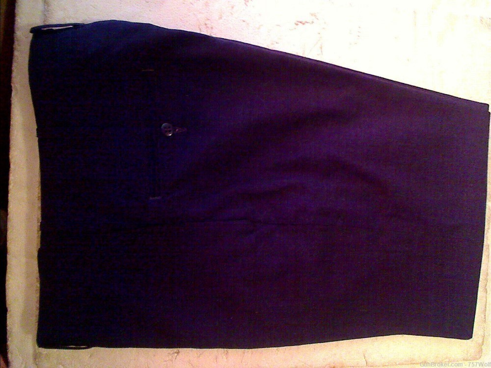 USAF US Air Force Tropical Blue Wool Uniform Trousers Pants 30W 27L Nice-img-1