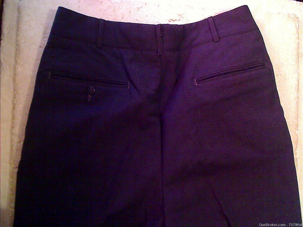 USAF US Air Force Tropical Blue Wool Uniform Trousers Pants 30W 27L Nice-img-5