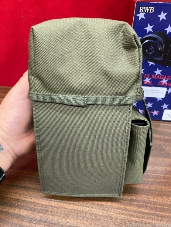 ODG OD Green RWB AR-15 M4 M16 .223 / 5.56 100 RD Drum Magazine Mag Clip-img-12
