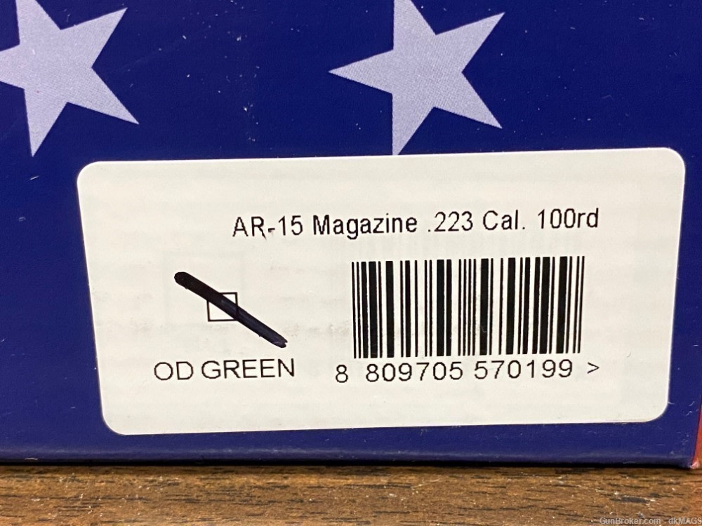 ODG OD Green RWB AR-15 M4 M16 .223 / 5.56 100 RD Drum Magazine Mag Clip-img-18