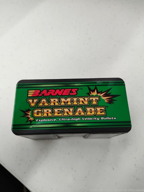 Barnes Varmint Grenade 22 caliber .224 50gr 250 count-img-0