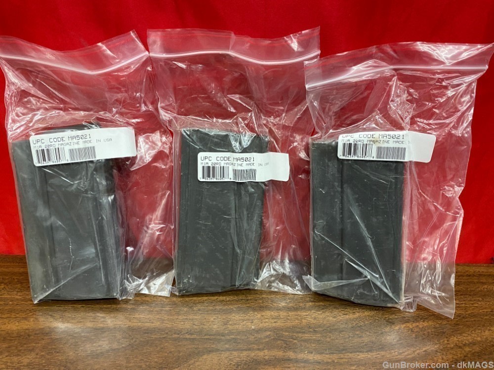3 Factory OEM Springfield M1A M14 7.62 308 20RD Magazines Clips-img-0