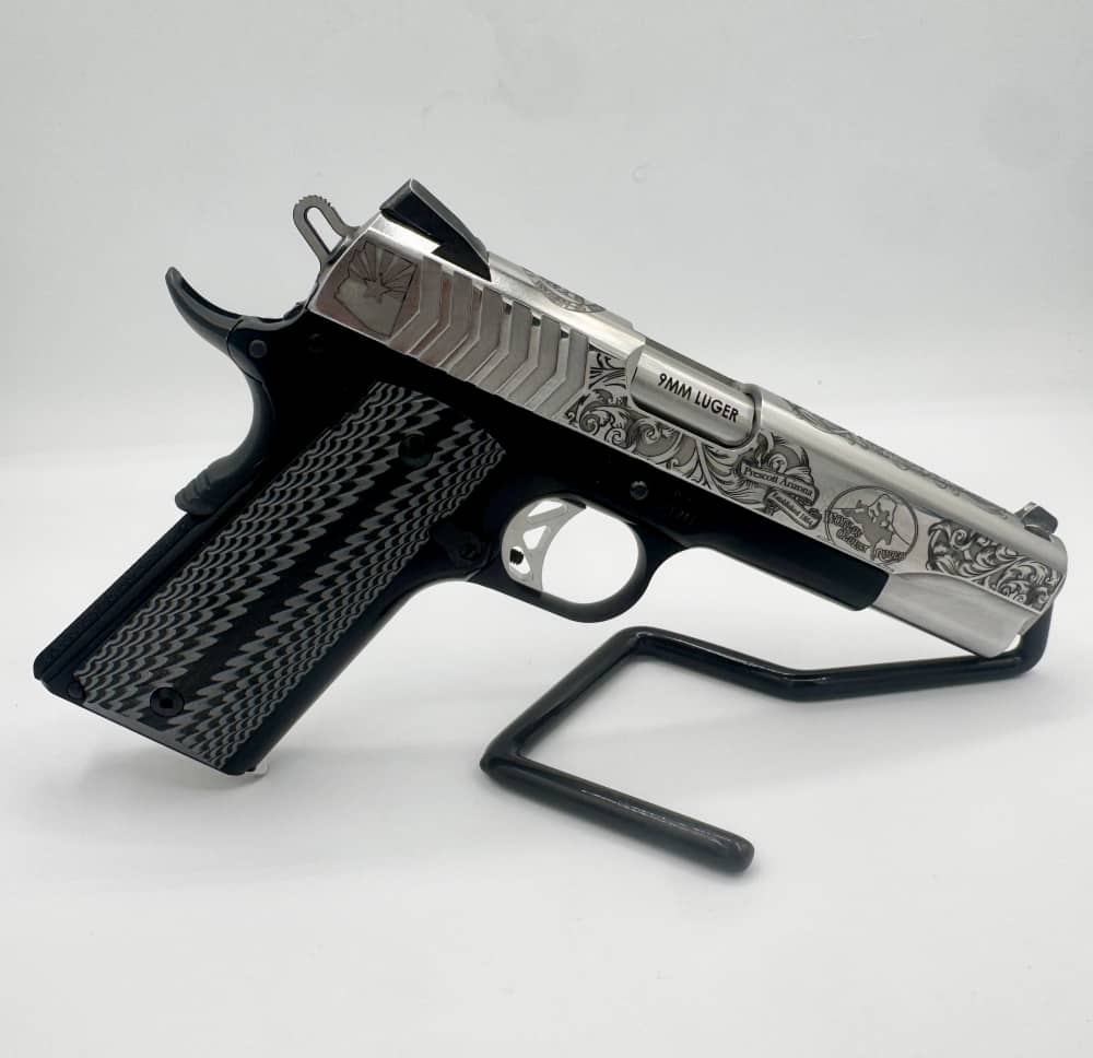 RUGER 1911 Custom  Engraved 9MM Government -img-6