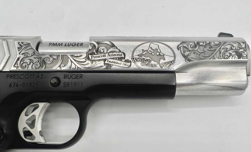 RUGER 1911 Custom  Engraved 9MM Government -img-5