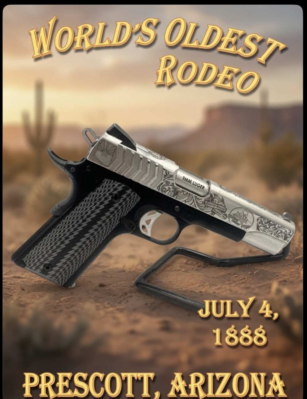 RUGER 1911 Custom  Engraved 9MM Government -img-15