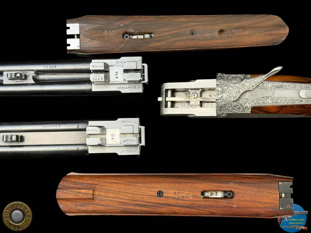 MARIO TERZI ENGRAVED - KRIEGHOFF CLASSIC BIG FIVE 500/416 + 20 GA BBLS-img-31