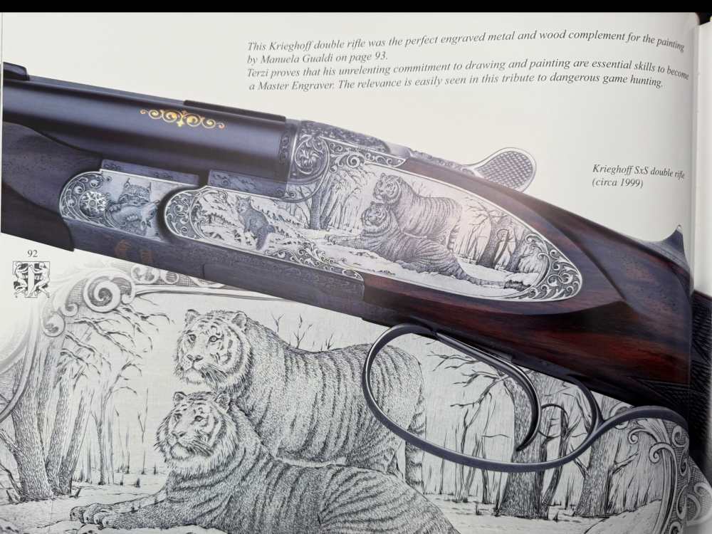 MARIO TERZI ENGRAVED - KRIEGHOFF CLASSIC BIG FIVE 500/416 + 20 GA BBLS-img-55