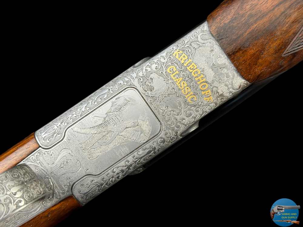 MARIO TERZI ENGRAVED - KRIEGHOFF CLASSIC BIG FIVE 500/416 + 20 GA BBLS-img-8