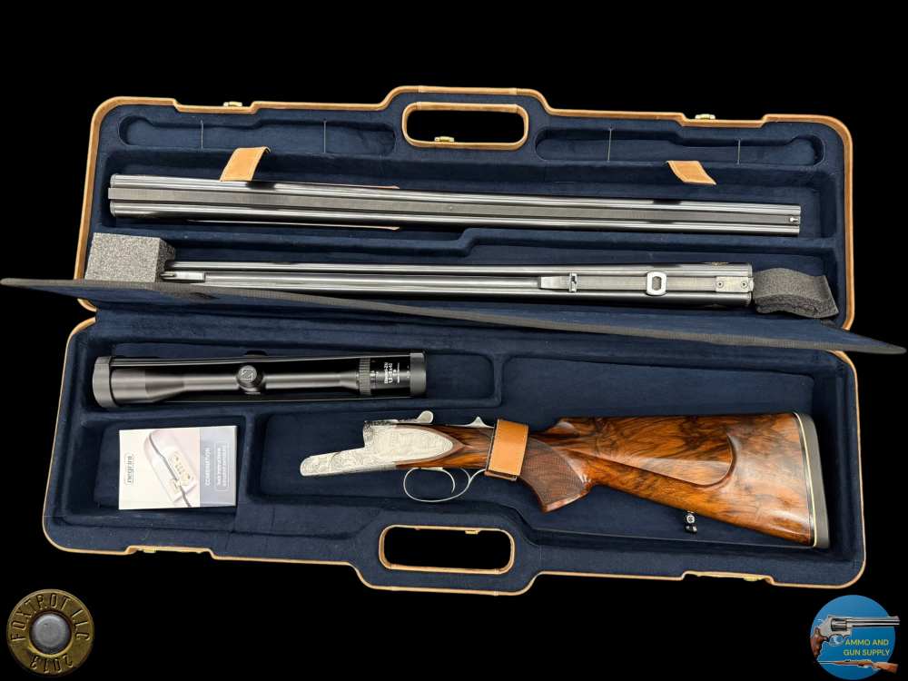 MARIO TERZI ENGRAVED - KRIEGHOFF CLASSIC BIG FIVE 500/416 + 20 GA BBLS-img-51