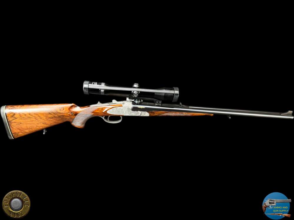 MARIO TERZI ENGRAVED - KRIEGHOFF CLASSIC BIG FIVE 500/416 + 20 GA BBLS-img-2