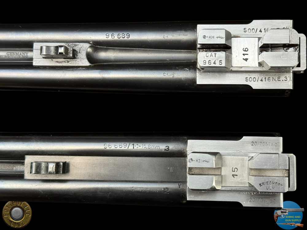 MARIO TERZI ENGRAVED - KRIEGHOFF CLASSIC BIG FIVE 500/416 + 20 GA BBLS-img-32