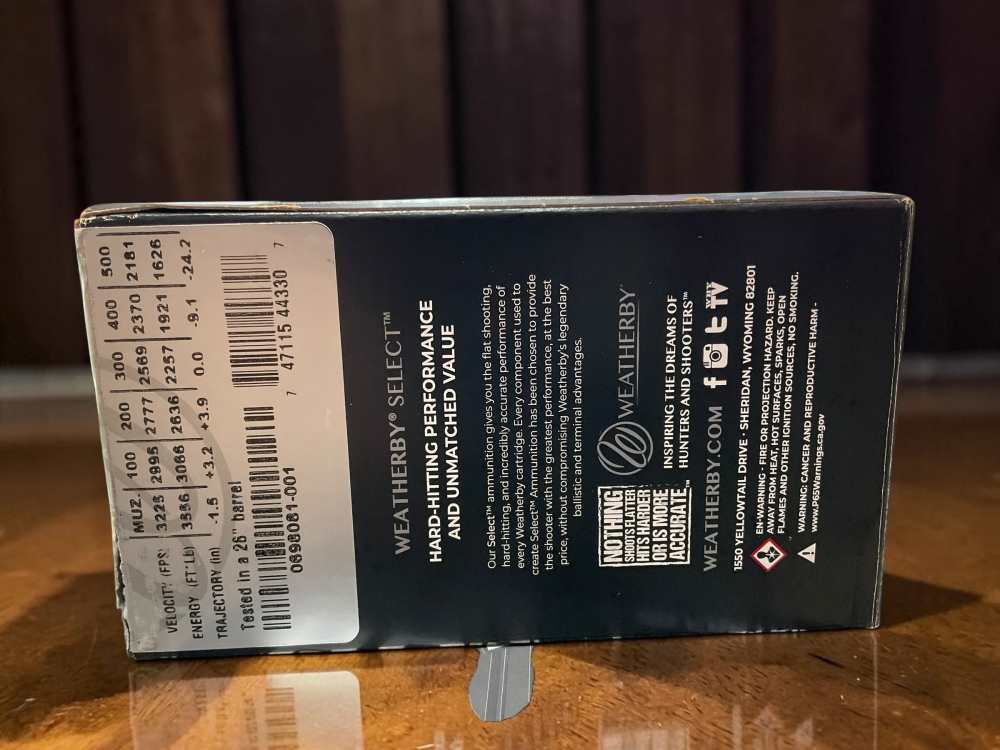 Weatherby 7mm wby mag select 154 grain Hornady interlock 20 round box -img-4