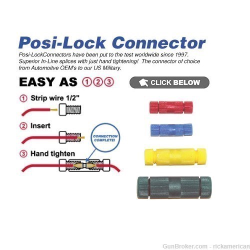 Posi-Tap/ Lock 14-16 Ga Reuseable Wire Connector, 10 Pack PTA1618+PL1416-img-1