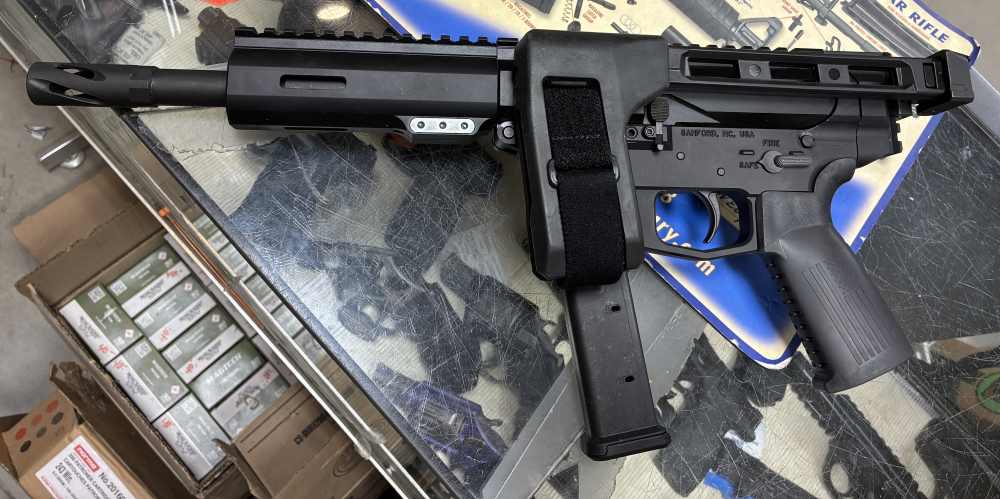 AR9 AR15 shoots 9mm BCA Billet pistol 7.5" HBAR Glock Mags(no card fees)-img-1