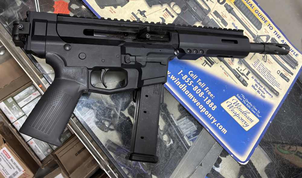 AR9 AR15 shoots 9mm BCA Billet pistol 7.5" HBAR Glock Mags(no card fees)-img-4