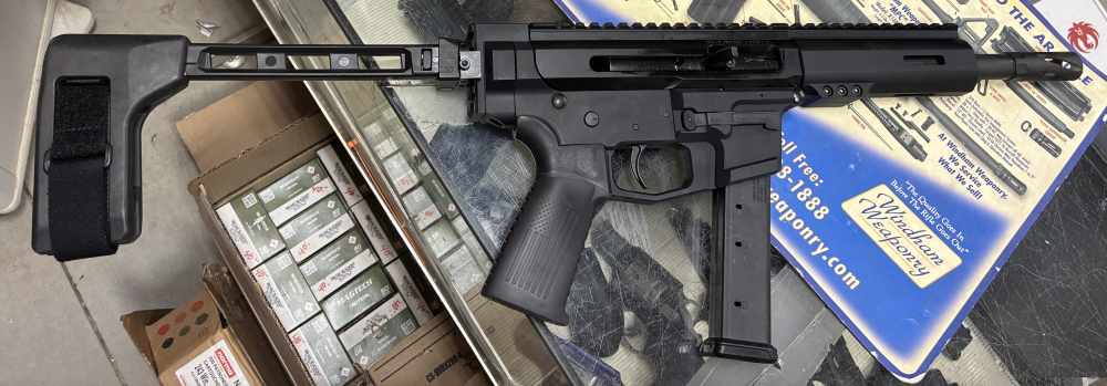 AR9 AR15 shoots 9mm BCA Billet pistol 7.5" HBAR Glock Mags(no card fees)-img-2