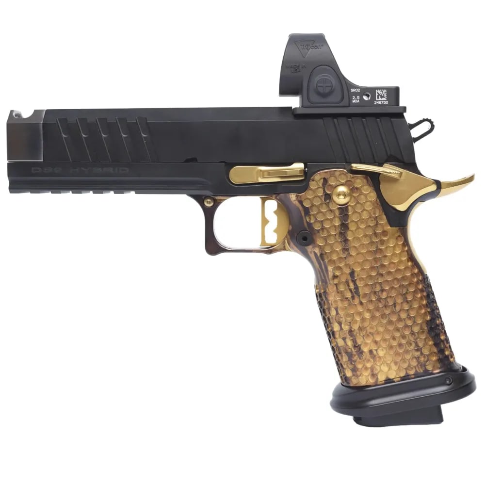 Masterpiece Arms DS9-TC Hybrid - 4.6" Comped Bbl (9mm) - SRO - Black/Gold-img-0