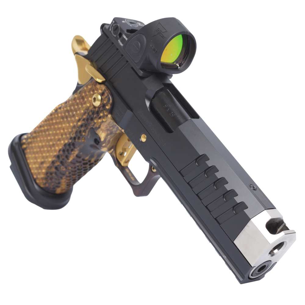 Masterpiece Arms DS9-TC Hybrid - 4.6" Comped Bbl (9mm) - SRO - Black/Gold-img-2