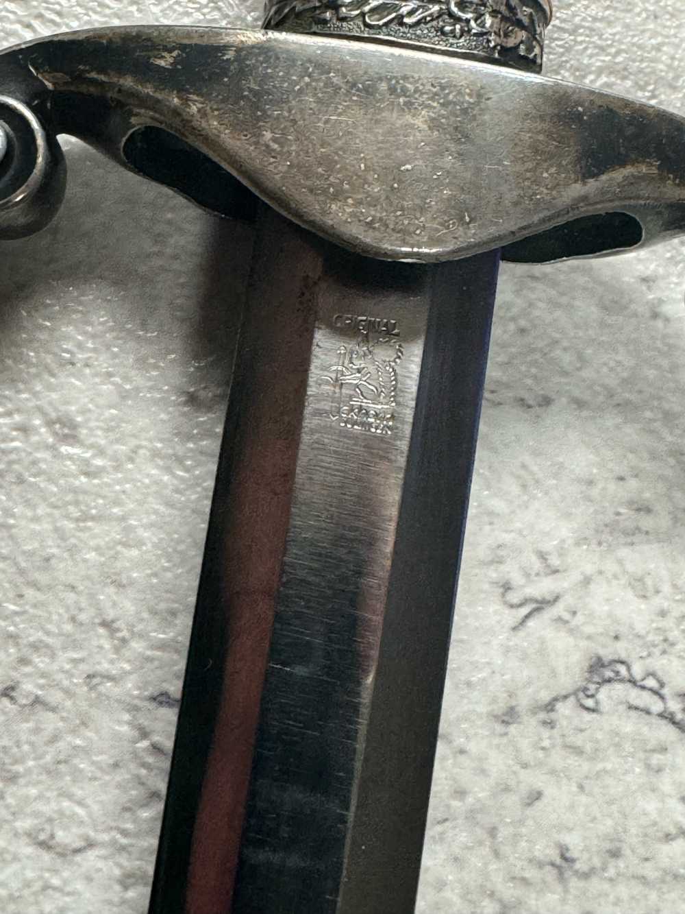 WW2 GERMAN ARMY HEER OFFICER EICKORN SOLINGEN DAGGER-img-10