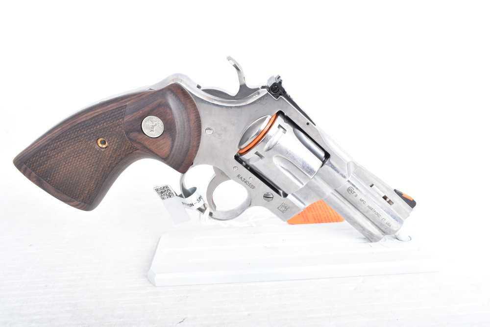 Colt Python – .357 Magnum – 3" Stainless – Wood Grips – NIB-img-2