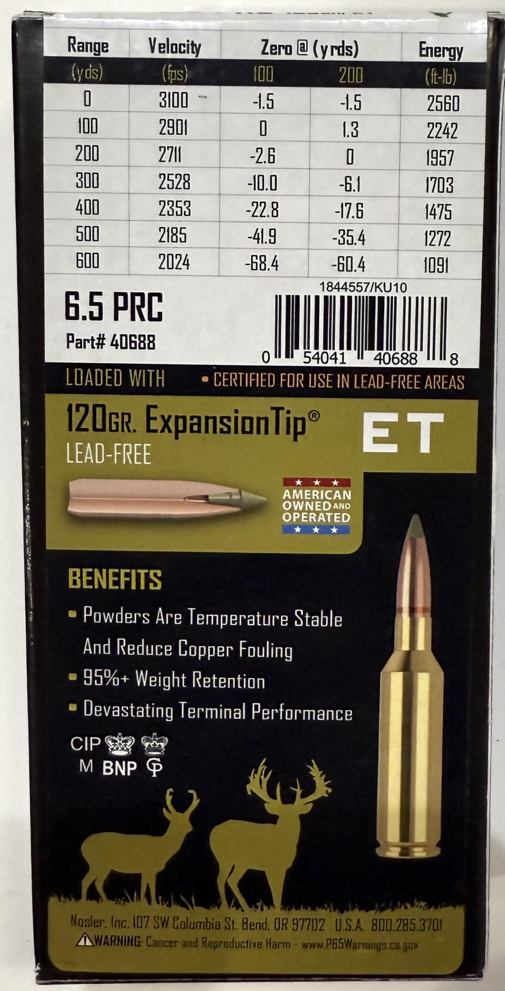 Nosler Expansion Tip 6.5 PRC 120gr ET-img-1